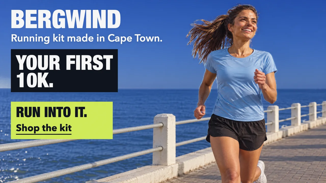 Bergwind wide ad for Customer B, Your first 10k. Run into it.