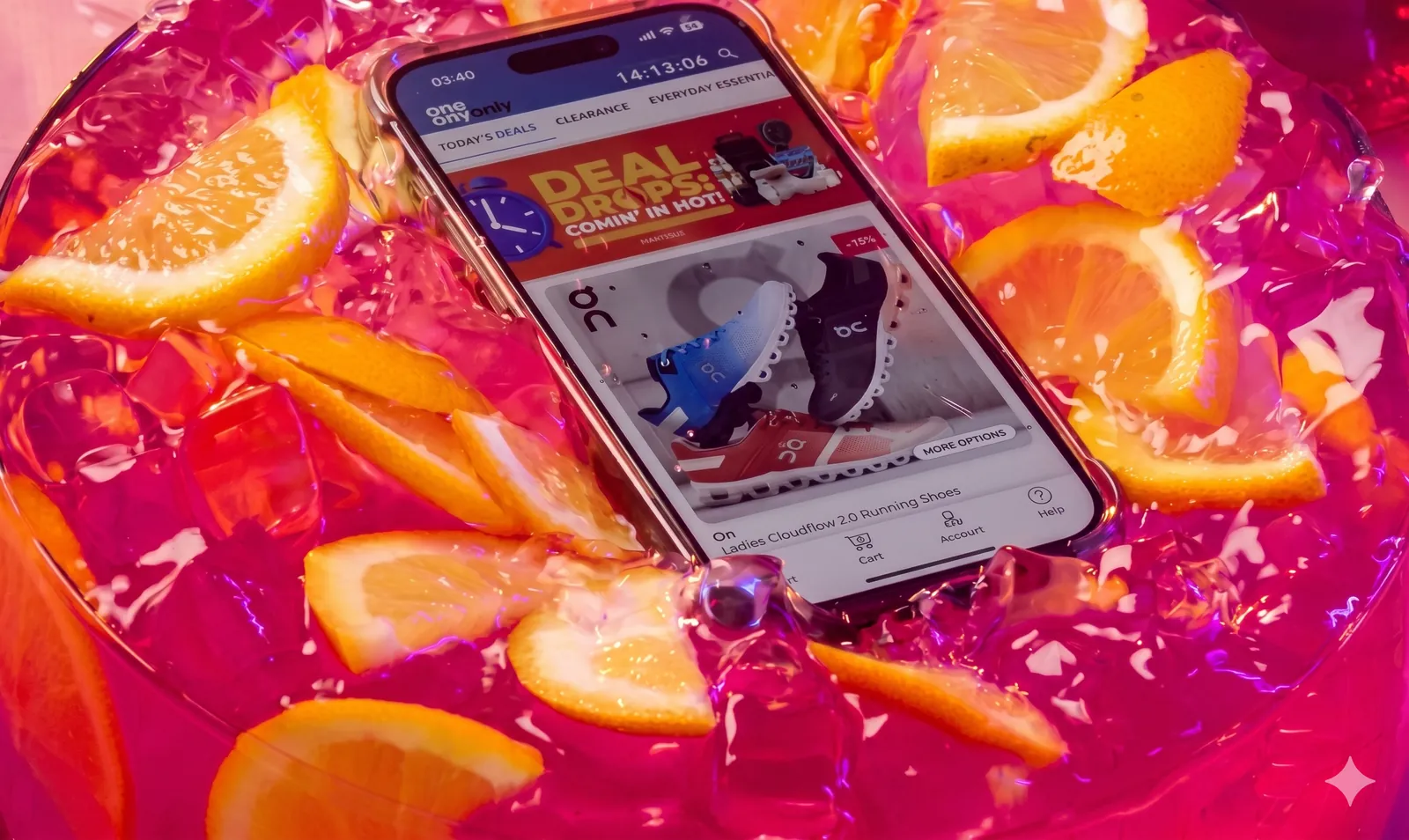 Still from the OneDayOnly campaign spots
